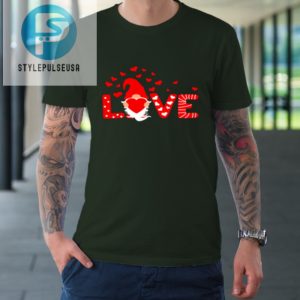 Valentines Day Love Gnomies Holding Red Heart Valentine Tshirt stylepulseusa 1 2