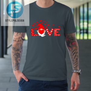 Valentines Day Love Gnomies Holding Red Heart Valentine Tshirt stylepulseusa 1 3