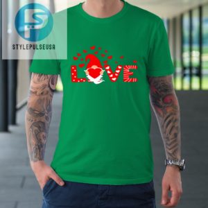 Valentines Day Love Gnomies Holding Red Heart Valentine Tshirt stylepulseusa 1 4