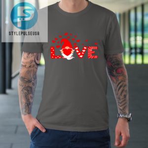 Valentines Day Love Gnomies Holding Red Heart Valentine Tshirt stylepulseusa 1 5