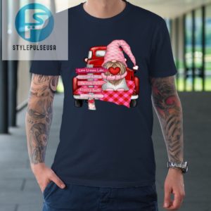 Valentine Vintage Red Truck Gnomes You And Me Valentines Day Tshirt stylepulseusa 1 1