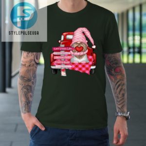 Valentine Vintage Red Truck Gnomes You And Me Valentines Day Tshirt stylepulseusa 1 2