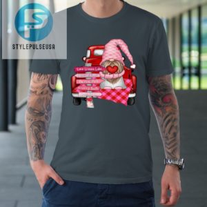 Valentine Vintage Red Truck Gnomes You And Me Valentines Day Tshirt stylepulseusa 1 3