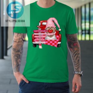 Valentine Vintage Red Truck Gnomes You And Me Valentines Day Tshirt stylepulseusa 1 4