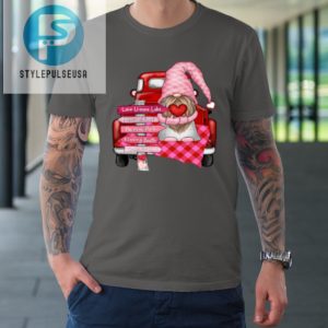 Valentine Vintage Red Truck Gnomes You And Me Valentines Day Tshirt stylepulseusa 1 5