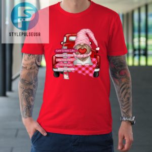 Valentine Vintage Red Truck Gnomes You And Me Valentines Day Tshirt stylepulseusa 1 7