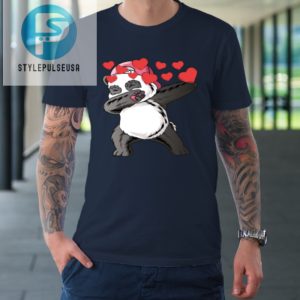 Valentine Heart Bear Dabbing Panda Tshirt stylepulseusa 1 1