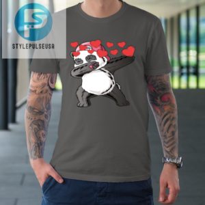 Valentine Heart Bear Dabbing Panda Tshirt stylepulseusa 1 5