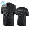 D.J. Humphries 74 Arizona Cardinals Black Reflective Limited Jersey Men stylepulseusa 1