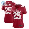 Zaven Collins 25 Arizona Cardinals Womens Home Game Jersey Cardinal stylepulseusa 1