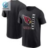 Arizona Cardinals Lockup Essential Tshirt Black stylepulseusa 1