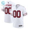 Arizona Cardinals Custom Game Men Jersey White stylepulseusa 1