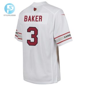 Budda Baker 3 Arizona Cardinals Youth Game Jersey White Tgv stylepulseusa 1 3