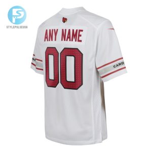 Arizona Cardinals Custom Youth Game Jersey White Tgv stylepulseusa 1 3