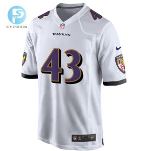 Baltimore Ravens Marcus Williams 43 Game Jersey White Jersey Tgv stylepulseusa 1 2