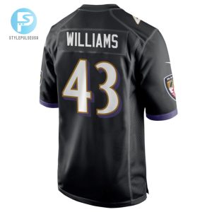 Baltimore Ravens Marcus Williams 43 Alternate Game Jersey Black Jersey Tgv stylepulseusa 1 3