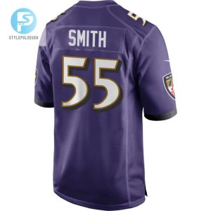 Baltimore Ravens Zadarius Smith 55 Game Jersey Purple Jersey Tgv stylepulseusa 1 3