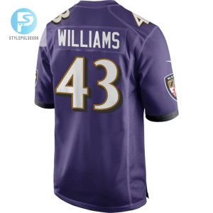 Baltimore Ravens Marcus Williams 43 Game Jersey Purple Jersey Tgv stylepulseusa 1 3