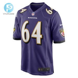 Tyler Linderbaum 64 Baltimore Ravens 2022 Draft First Round Pick Game Jersey In Purple Tgv stylepulseusa 1 3