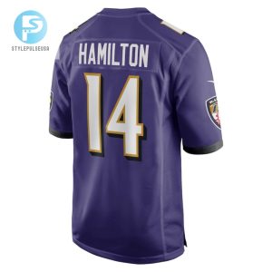 Kyle Hamilton 14 Baltimore Ravens 2022 Draft First Round Pick Game Jersey In Purple Tgv stylepulseusa 1 3