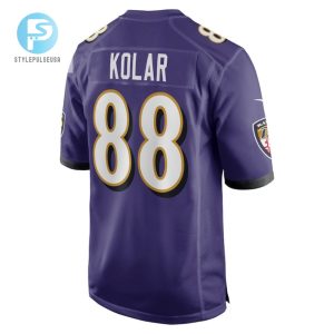 Charlie Kolar Baltimore Ravens Player Game Jersey Purple Tgv stylepulseusa 1 3
