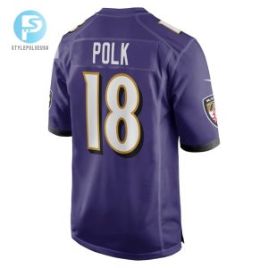 Makai Polk Baltimore Ravens Player Game Jersey Purple Tgv stylepulseusa 1 3