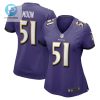 Jeremiah Moon Baltimore Ravens Womens Player Game Jersey Purple Tgv stylepulseusa 1