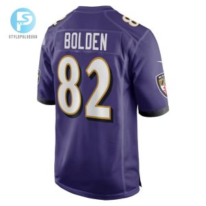Slade Bolden Baltimore Ravens Player Game Jersey Purple Tgv stylepulseusa 1 3