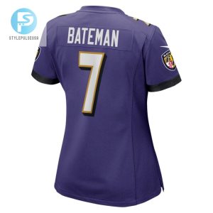 Rashod Bateman Baltimore Ravens Womens Game Jersey Purple Tgv stylepulseusa 1 3