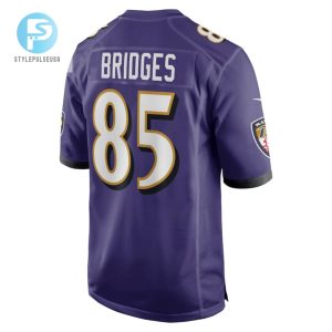 Shemar Bridges Baltimore Ravens Player Game Jersey Purple Tgv stylepulseusa 1 3