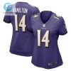 Kyle Hamilton Baltimore Ravens Womens Player Game Jersey Purple Tgv stylepulseusa 1