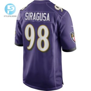 Tony Siragusa Baltimore Ravens Game Retired Player Jersey Purple Tgv stylepulseusa 1 3