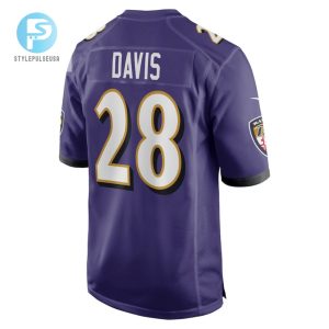 Mike Davis Baltimore Ravens Player Game Jersey Purple Tgv stylepulseusa 1 3