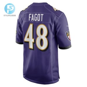 Diego Fagot Baltimore Ravens Player Game Jersey Purple Tgv stylepulseusa 1 3