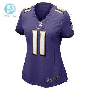 Jordan Stout Baltimore Ravens Womens Player Game Jersey Purple Tgv stylepulseusa 1 2