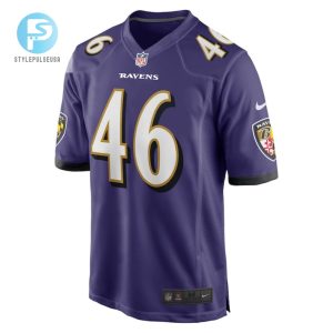 Josh Ross Baltimore Ravens Player Game Jersey Purple Tgv stylepulseusa 1 2