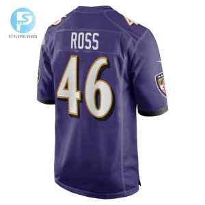 Josh Ross Baltimore Ravens Player Game Jersey Purple Tgv stylepulseusa 1 3