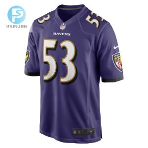 Chuck Wiley Baltimore Ravens Player Game Jersey Purple Tgv stylepulseusa 1 2