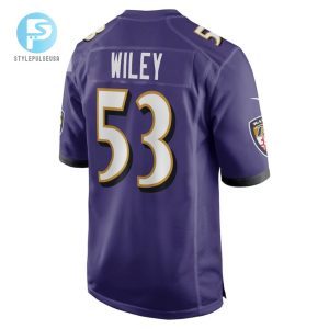 Chuck Wiley Baltimore Ravens Player Game Jersey Purple Tgv stylepulseusa 1 3