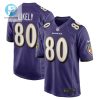 Isaiah Likely Baltimore Ravens Player Game Jersey Purple Tgv stylepulseusa 1