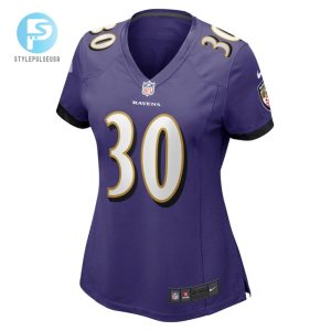 Tyler Badie Baltimore Ravens Womens Player Game Jersey Purple Tgv stylepulseusa 1 2