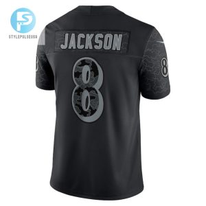 Lamar Jackson Baltimore Ravens Rflctv Limited Jersey Black Tgv stylepulseusa 1 3