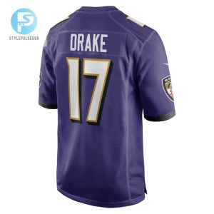 Kenyan Drake Baltimore Ravens Game Player Jersey Purple Tgv stylepulseusa 1 3