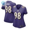 Travis Jones Baltimore Ravens Womens Player Game Jersey Purple Tgv stylepulseusa 1