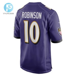 Demarcus Robinson Baltimore Ravens Game Player Jersey Purple Tgv stylepulseusa 1 3
