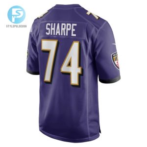 David Sharpe Baltimore Ravens Game Player Jersey Purple Tgv stylepulseusa 1 3