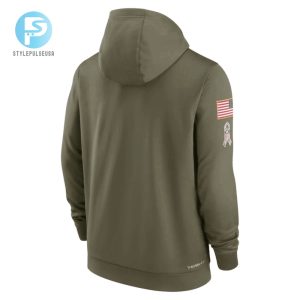Baltimore Ravens 2022 Salute To Service Therma Performance Pullover Men Hoodie Olive Tgv stylepulseusa 1 2