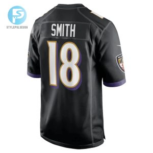 Roquan Smith 18 Baltimore Ravens Alternate Game Player Jersey Black Tgv stylepulseusa 1 3