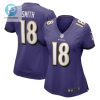 Roquan Smith 18 Baltimore Ravens Womens Game Player Jersey Purple Tgv stylepulseusa 1