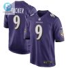 Justin Tucker 9 Baltimore Ravens Game Jersey Purple Tgv stylepulseusa 1